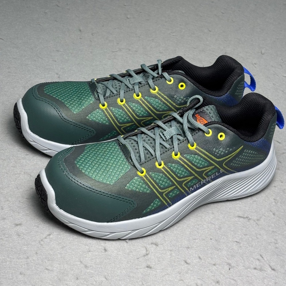 Merrell Work Shoes Mens 8 Green Nova 3 Low Composite Toe Safety